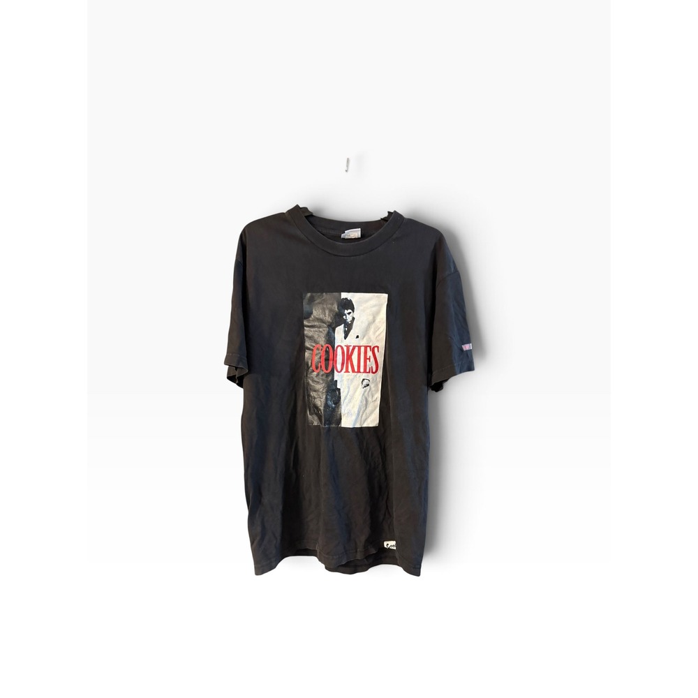 Cookies SF Scarface Tony Montana Graphic T-Shirt Mens Large Black Streetwear